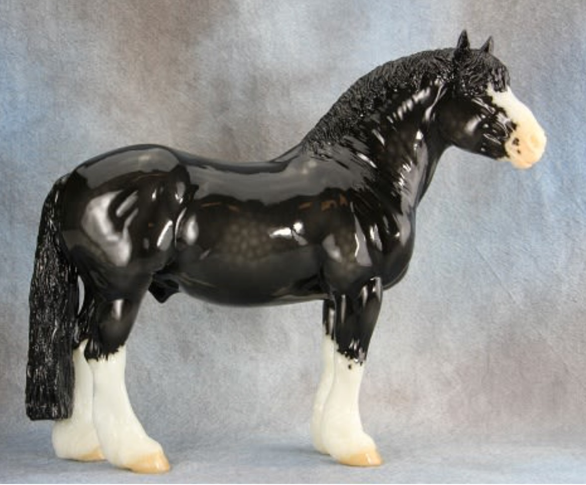 Glossy Dapple Black Sabino | Breyer Value Guide